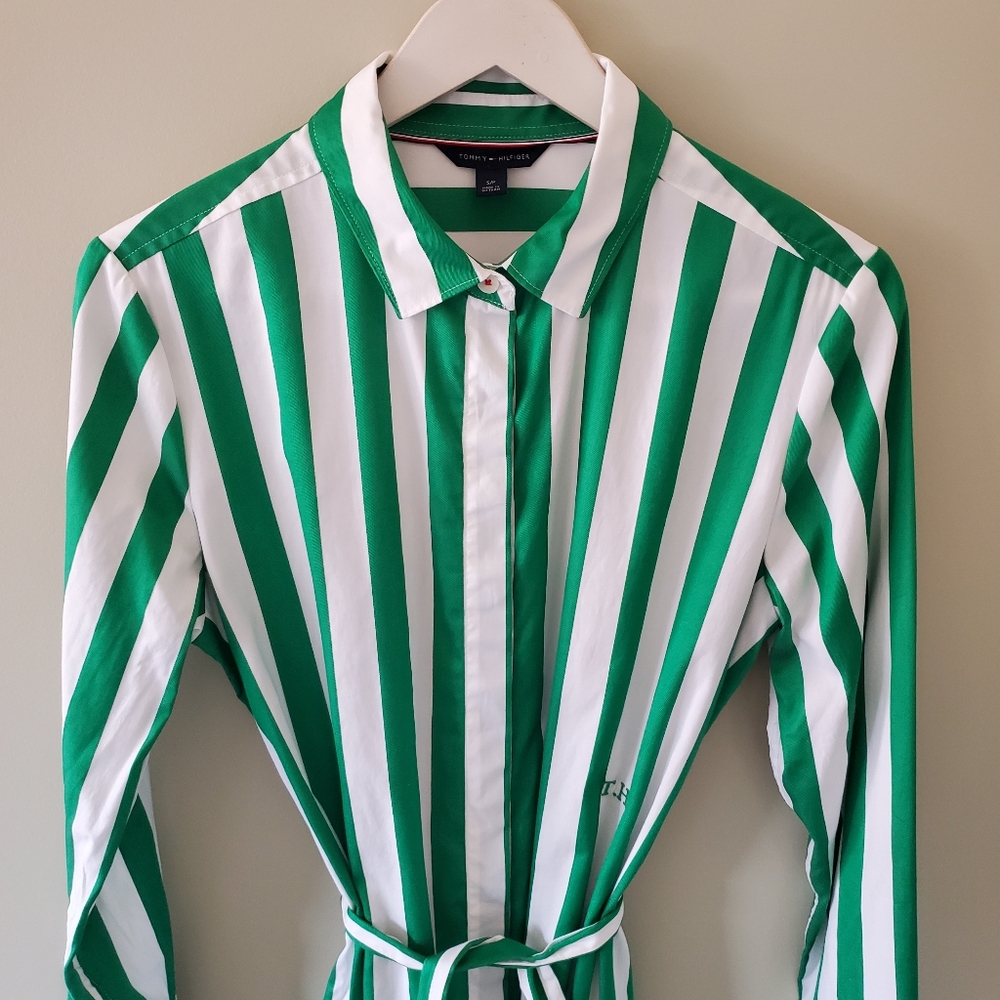 NWOT Tommy Hilfiger S Old Money Country Club Parisian Chic Resortwear Midi Dress - Picture 6 of 15